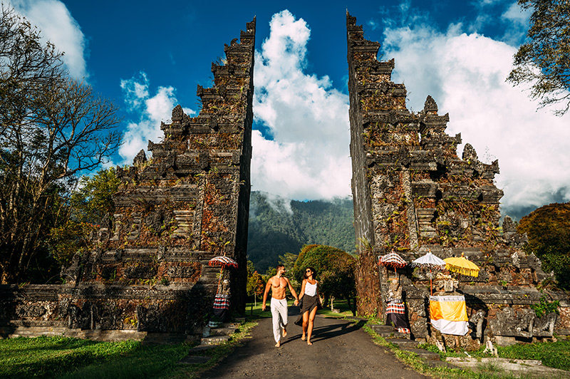 iconic Handara Gate in Bali, Indonesia