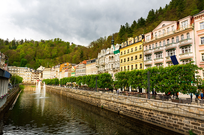 Karlovy Vary (also known as Carlsbad) in the Czech Republic.