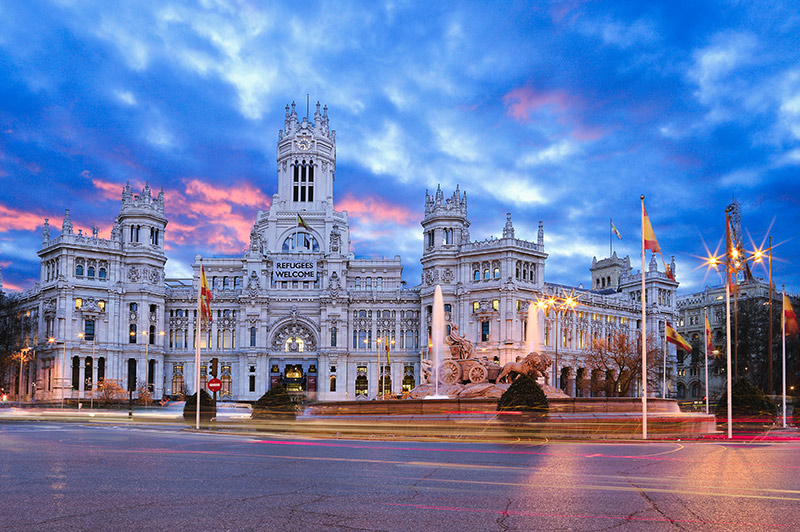 Plaza de Cibeles in Madrid, Spain
