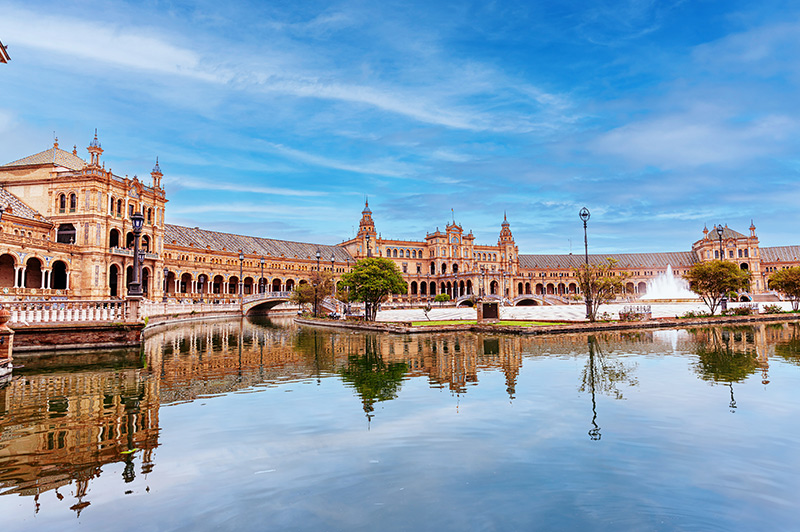 Plaza de España in Seville, Spain