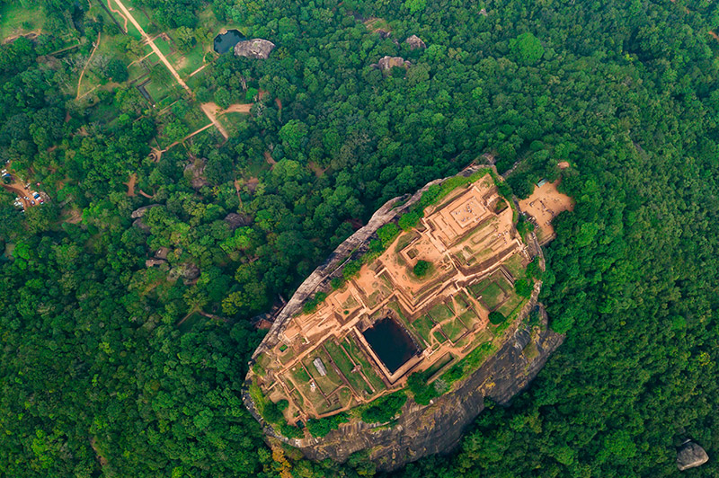 Lion Rock, located in the central Matale District of Sri Lanka