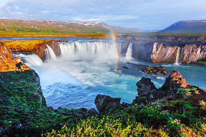 Goðafoss waterfall in Iceland