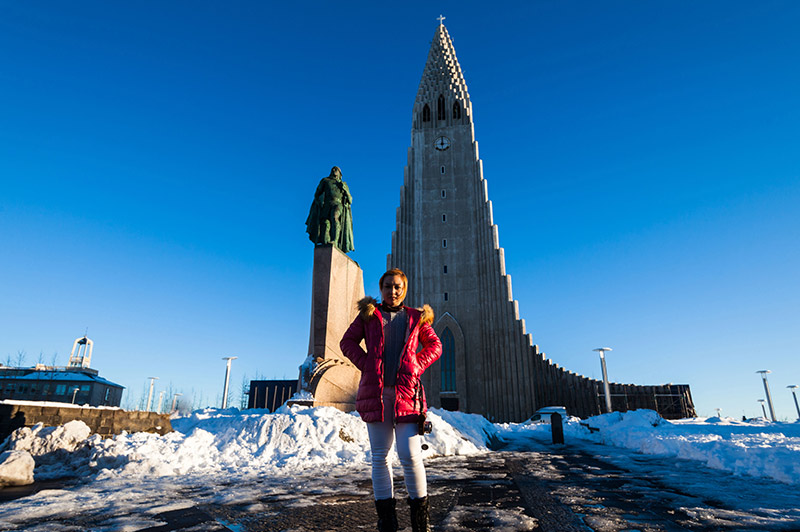 Hallgrímskirkja church in Reykjavík, Iceland