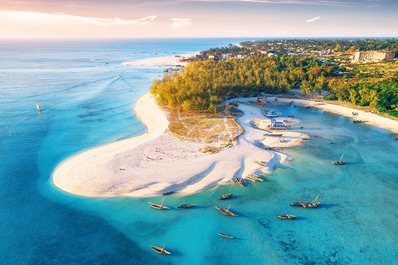 Beach resort in Zanzibar, Tanzania