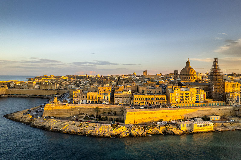 Valletta, a UNESCO World Heritage site in Malta