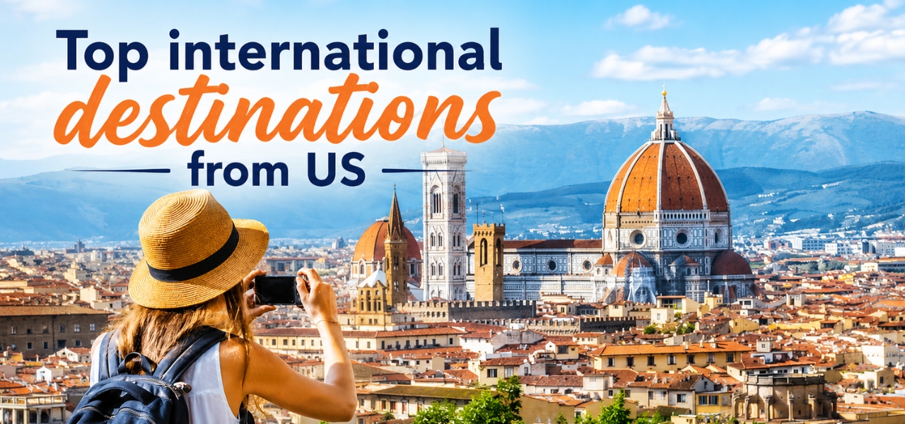 Top international destinations from US with direct flights TripObook